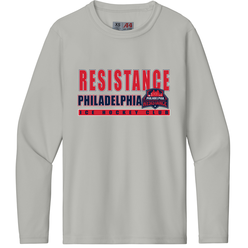 Philadelphia Resistance Youth Cooling Performance Long Sleeve Tee