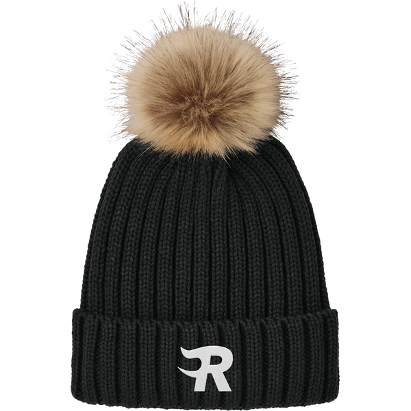 Charlotte Rush Faux Fur Pom Beanie