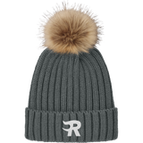 Charlotte Rush Faux Fur Pom Beanie