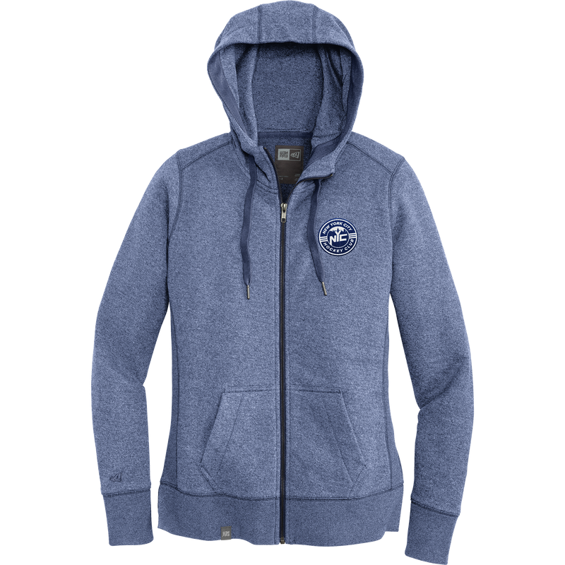 NYC Hockey Club New Era Ladies French Terry Full-Zip Hoodie