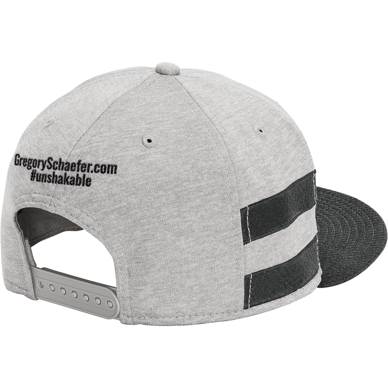 Gregory Schaefer New Era Shadow Heather Striped Flat Bill Snapback Cap