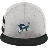 Kensington Valley Rebels New Era Shadow Heather Striped Flat Bill Snapback Cap