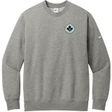 North Park Hockey Nike Club Fleece Sleeve Swoosh Crew